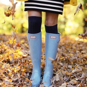 Light Blue Size 8 W Slim Hunter Boots